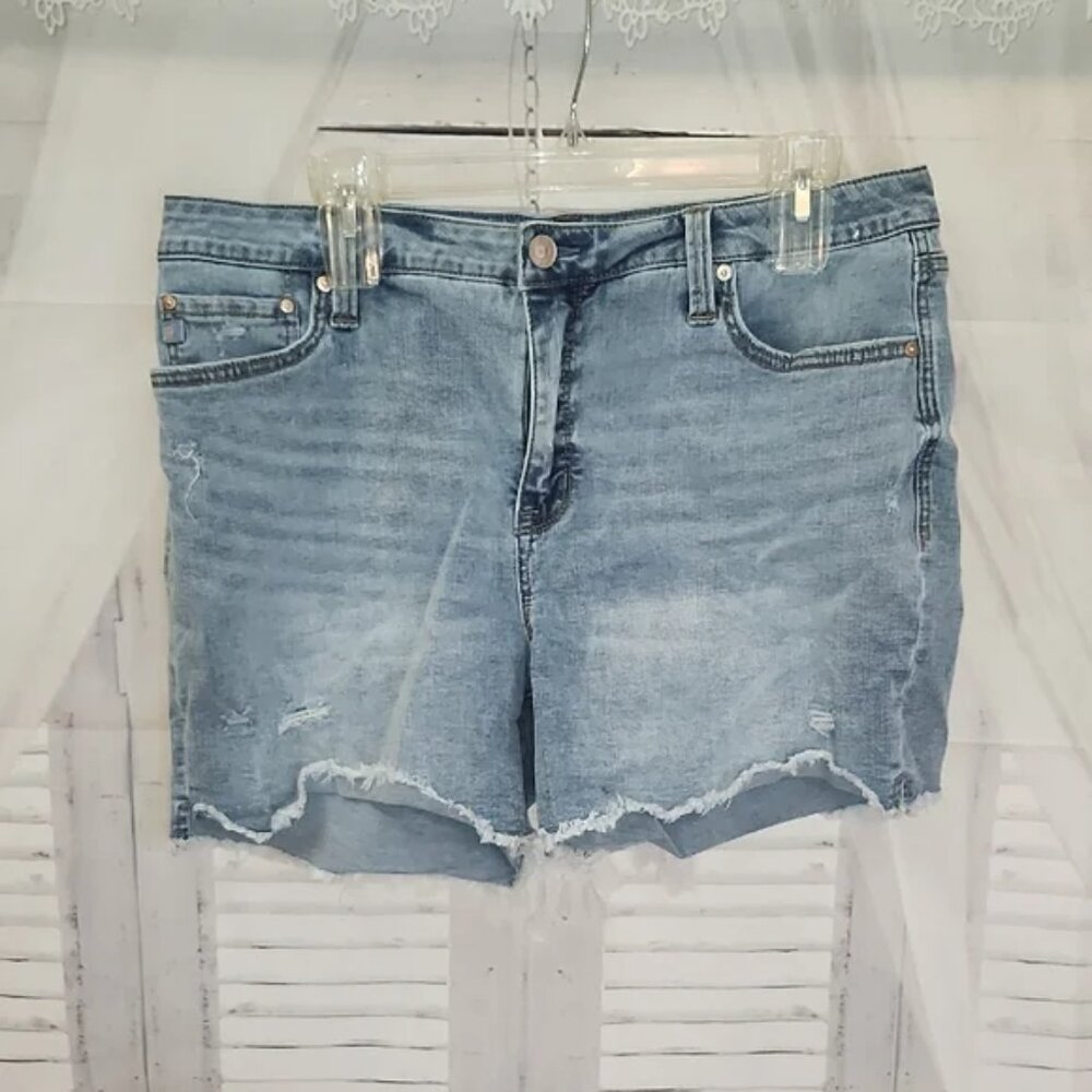 Seven7 Distressed Denim Shorts